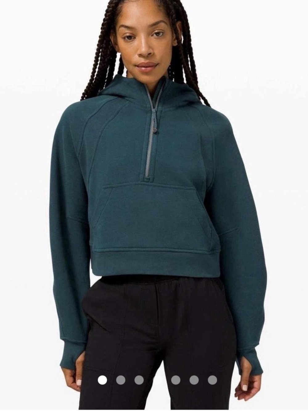 Lululemon Oversized Scuba Half-Zip Hoodie Cropped
